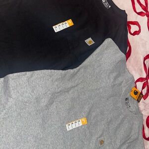 Carhartt Black and Gray Short Sleeve Tees